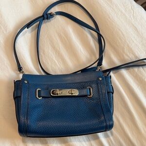 Coach Navy Leather Crossbody Bag